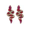 Boucles d'oreilles en perles serpent