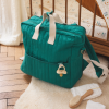 Sac à dos à langer matelassé vert - Ma bonne étoile