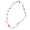 Collier cœurs colorés