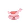 Coquetier poule en plastique rose