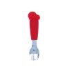 Fourchette manche en silicone rouge - Voiture
