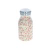 Gourde en métal fleurs roses 260 ml