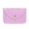 Grand porte-monnaie enveloppe cuir rose