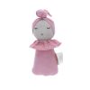 Poupée hochet culbuto chignon rose pâle