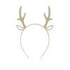 Serre tête cerf paillettes dorées