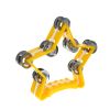 Tambourin cymbalettes étoile jaune