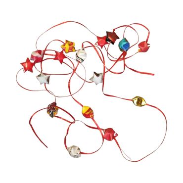 mini guirlande étoiles multicolores papier