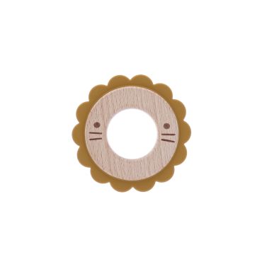 anneau de dentition lion jaune moutarde dents bébé