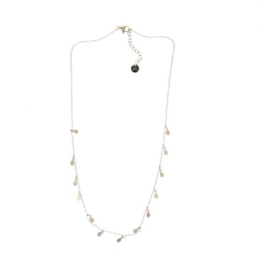 collier en acier inoxydable doré les cleias