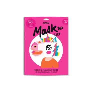 masque 3D licorne lily
