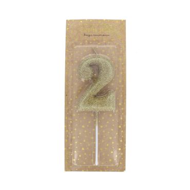 bougie chiffre 2