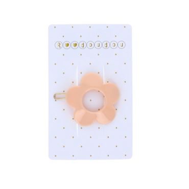 Barrette fleur rose