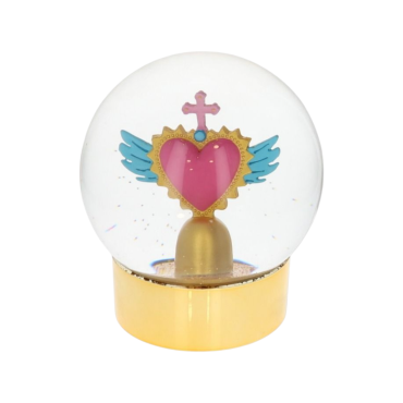 Boule à neige coeur ex voto