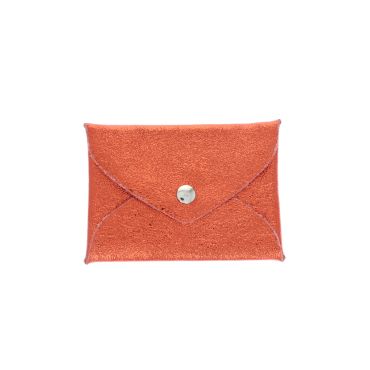 petit porte monnaie enveloppe orange pailleté 