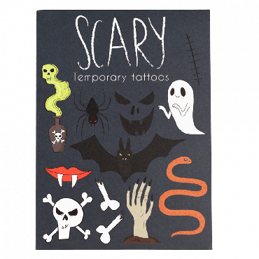 tatouages temporaires scary