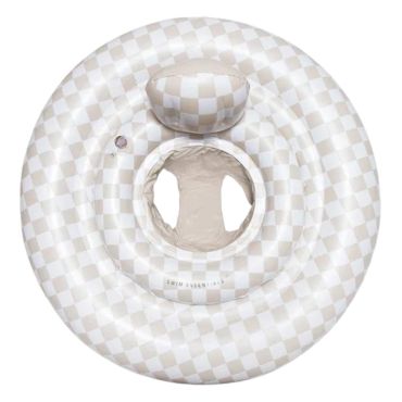 bouée gonflable flotteur pour bébé à damier
