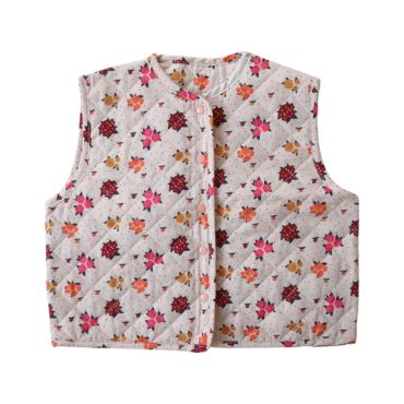 veste matelassée fleurie