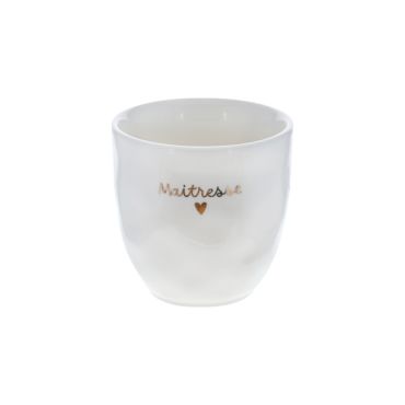tasse à café coeur maitresse