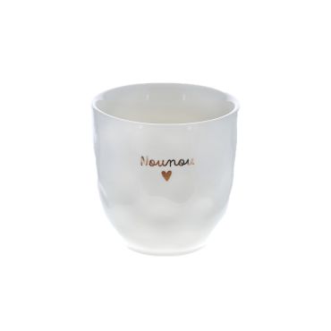 tasse à café nounou coeur doré
