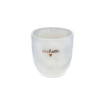 tasse à café coeur doré bichette