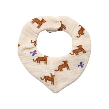 bavoir bandana en éponge tigre du bengale