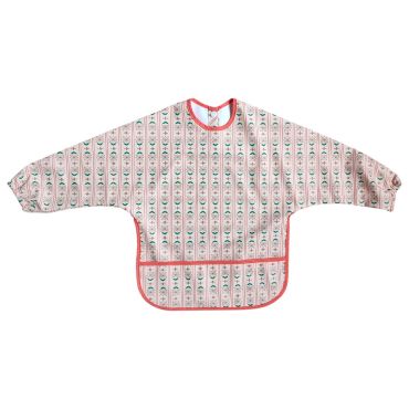 bavoir tablier fleurs rose folk d'été