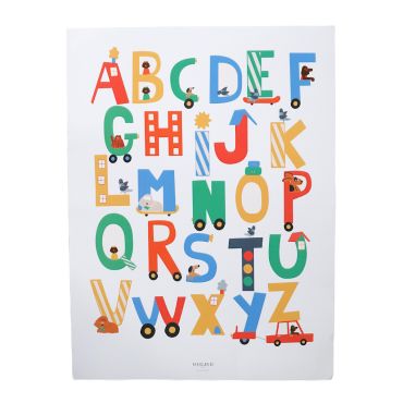 affiche abécédaire alphabet enfant Croquette