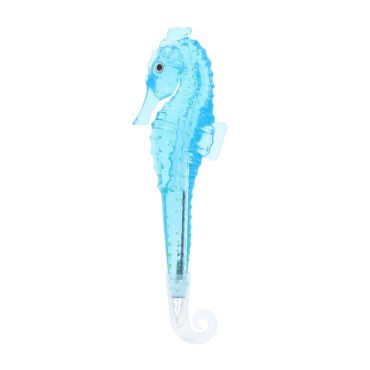 stylo à bille hippocampe bleu