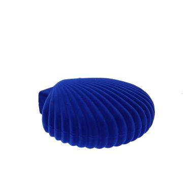 boîte à bijoux coquillage bleu