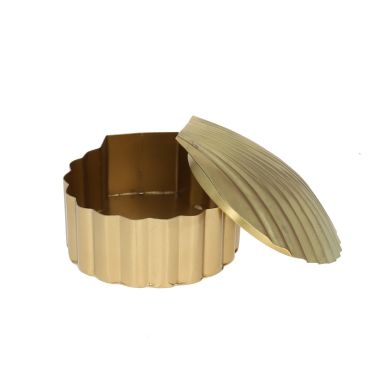 boite coquillage en laiton