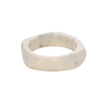 bracelet jonc large écru
