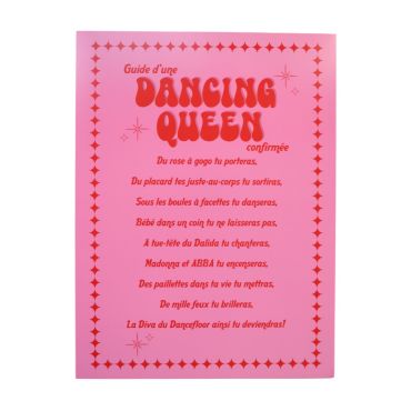 Affiche rose Dancing queen Déco maison