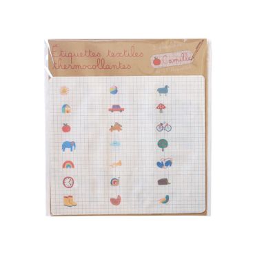 Etiquettes vêtements enfants thermocollantes
