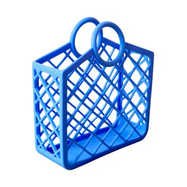 panier silicone bleu rangement maison