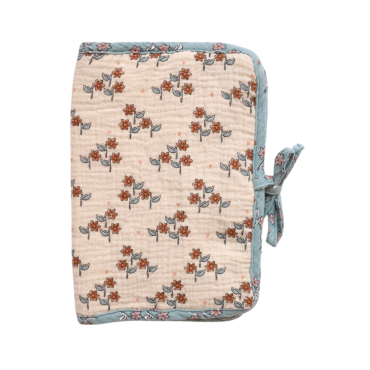 protège carnet de santé fleurs