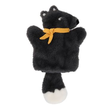 Marionnette peluche loup gris enfant