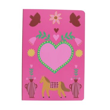 cahier notes rose