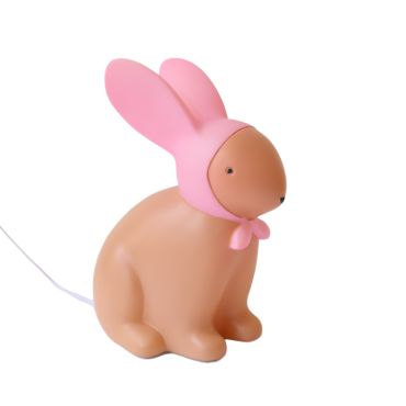 lampe enfant lapin rose