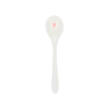 cuillere ecrue coeur rose