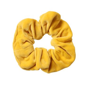 chouchou velours jaune olympe