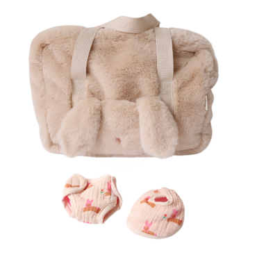 set à langer poupée lapin chichi pompon