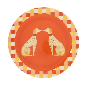 assiette en mélamine chiens Olympe