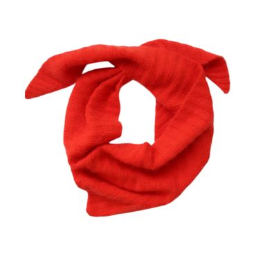 bandana écharpe en tricot orange