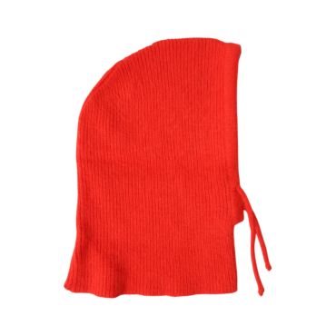 cagoule femme en tricot orange femme
