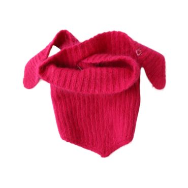 écharpe bandana tricot rose aland