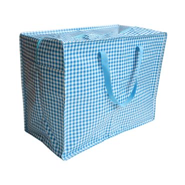 sac de rangement vichy bleu