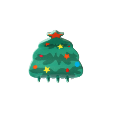 Pince à cheveux crabe sapin de Noel
