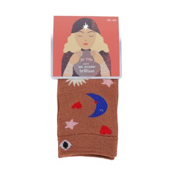 chaussettes femmes paillettes la bonne aventure