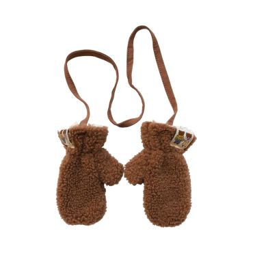 moufles bébé sherpa marron petit déj