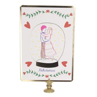 carte de voeux félicitations Couple mariage